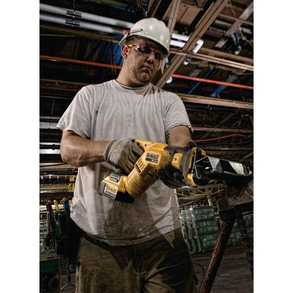 Compact Cordless Reciprocating Saw, Variable Speed with LED Light, Bare Tool Only for DIY and Professional Use