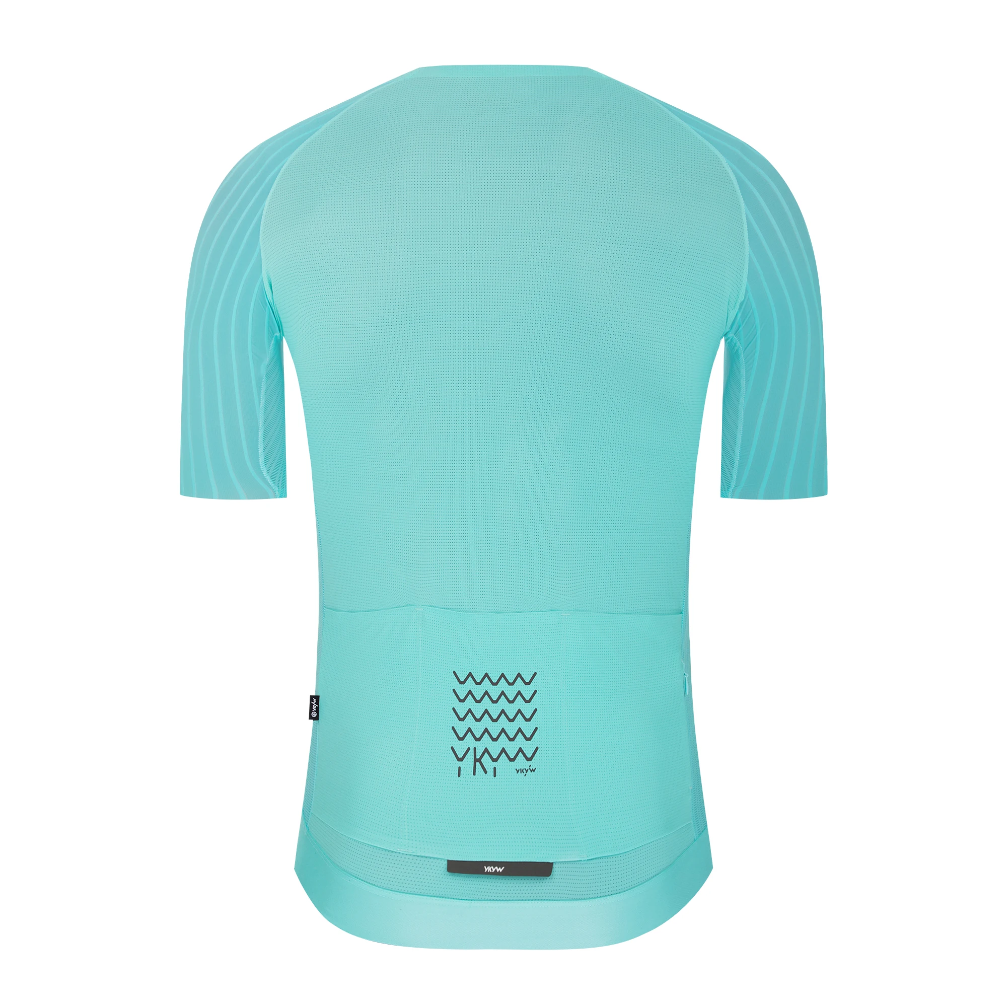YKYW Herren-Radtrikot, Rennen, kurzärmelig, kragenlos, ultraleicht, Aerodynamik-Trikot, Fahrradshirt, Rennrad, MTB, Pro-Tops – Detail 22