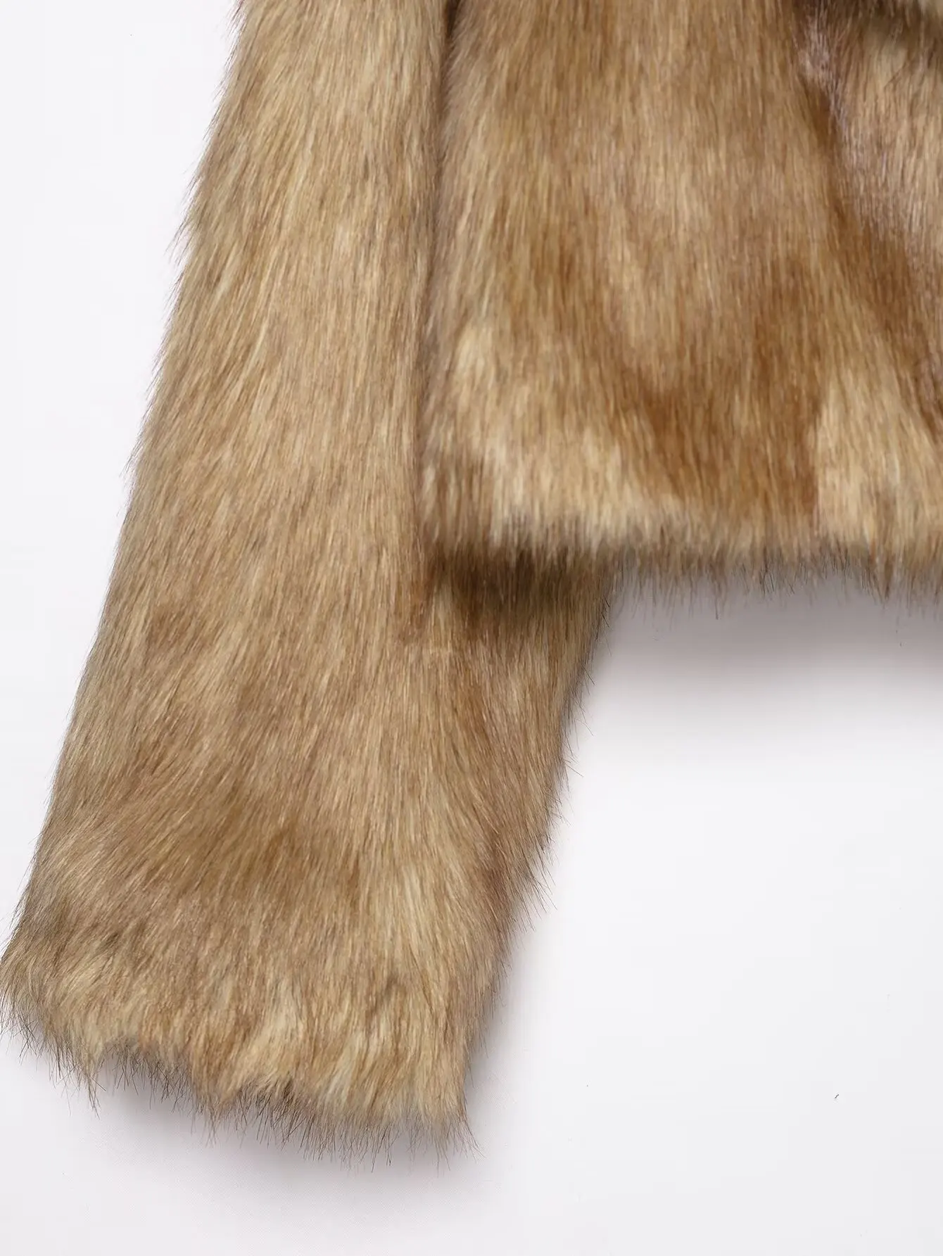 Women Autumn Winter New Short Faux Fur Jacket Coat Female Elegant Fake Fur Coat Lady Long Sleeve High Street Faux Fur Overcoat