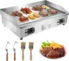 Electric Griddle 3000W Electric Countertop Griddle Non-Stick Restaurant 110V Teppanyaki Flat Top Grill Stainless Steel Adjustabl 1