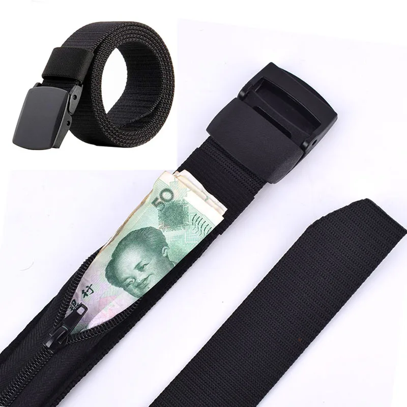  Money Belt for Men Travel Security Belt with Hidden Money  Compartment Pocket, Cashsafe Anti-Theft Wallet Non-Metal Buckle : Clothing,  Shoes & Jewelry