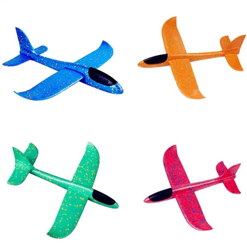 

1PC 48CM Foam Glider Planes Airplane Hand Throwing Toy Flight Mode Plane Model Aircraft for Kids Outdoor Sport Fun Toys