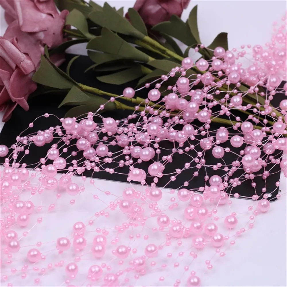 Fishing Line Artificial Pearls Beads Chain