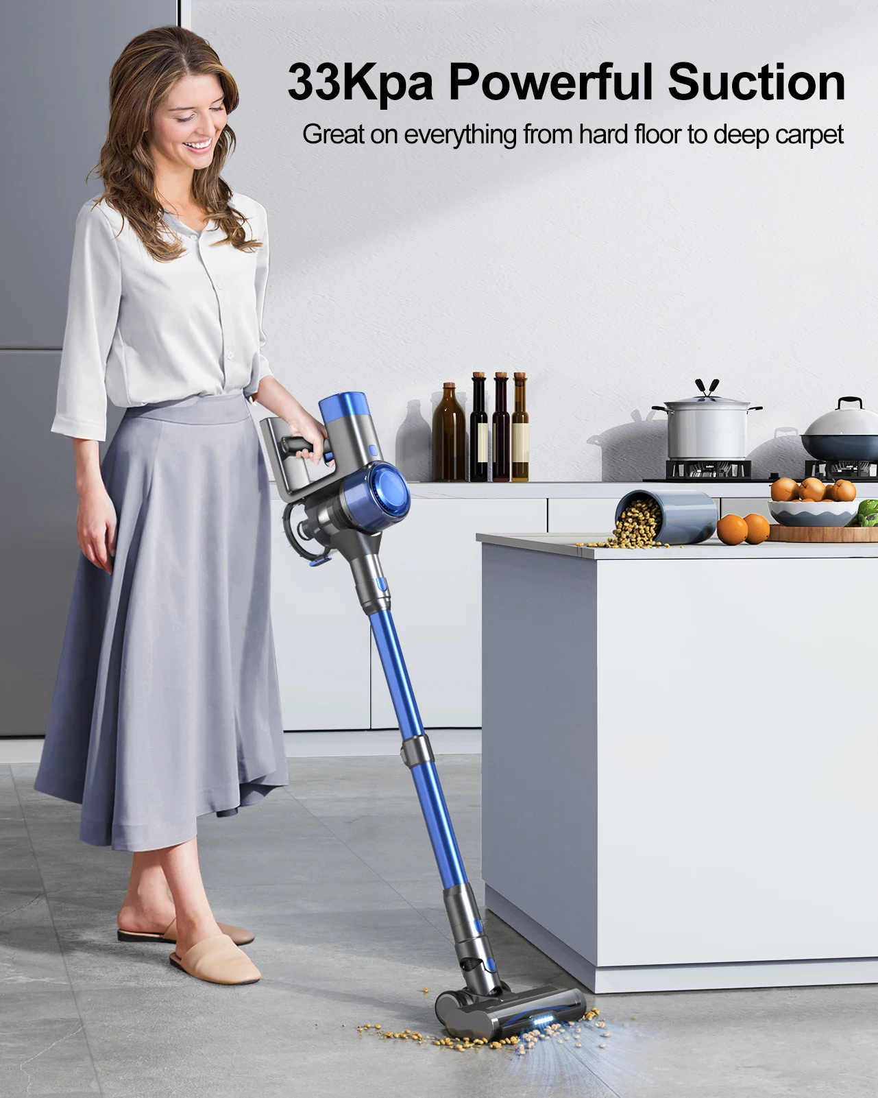 Honiture 38Kpa Cordless Vacuum Cleaner 450W Touch Screen 50 Mins for Carpet  Pet Hair Home Appliance Aromatherapy Function - AliExpress