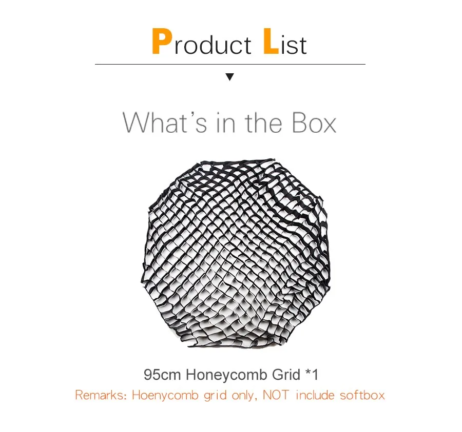 80cm 95cm 120cm Octagon Honeycomb Grid for 80cm 95cm 120cm Photo Portable Refle
