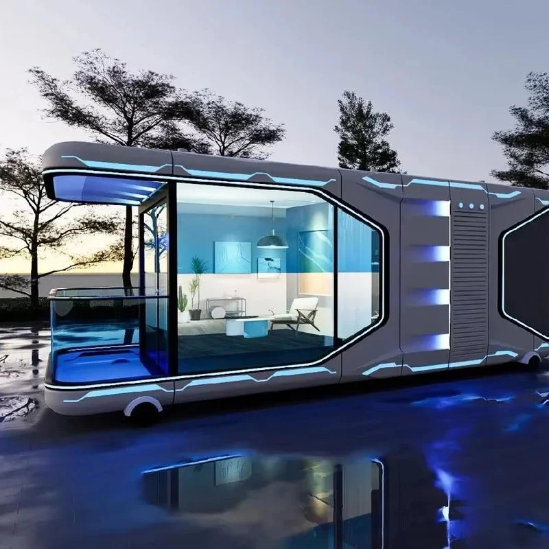 Prefab Container House: 2-Bedroom Space Capsule Ideal for Hotel Rooms - AliExpress 