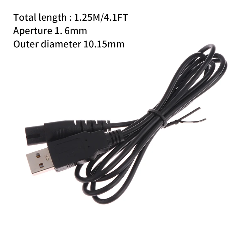 1 Stuks Zwart Usb Kabel Opladen Lijn Pak Voor HF-5 HF-9 HF-6 Orale Irrigator Tanden Water Flosser Accessoire