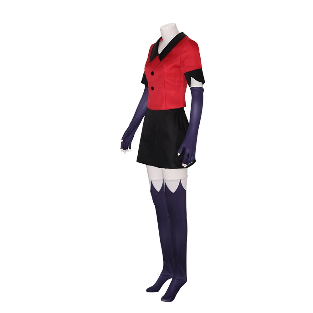 Hazbin COS ȣ Vaggie ڽ ڽƬ  ǻ, ҳ  ž  ĿƮ 尩 Ÿŷ, ҷ īϹ  