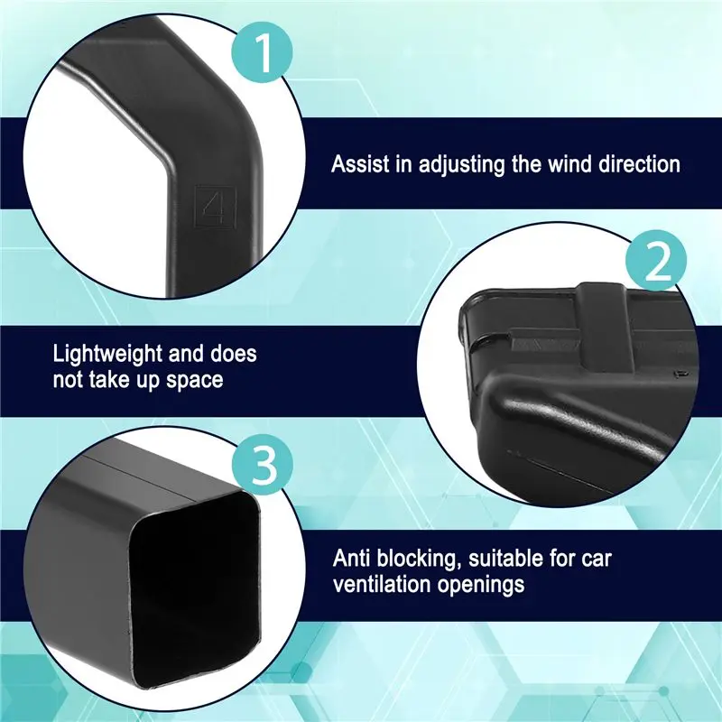 BT-Car 뒷좌석 AC 아울렛 에어벤트 연장 튜브 (스바루 포레스터 XV 아웃백용)