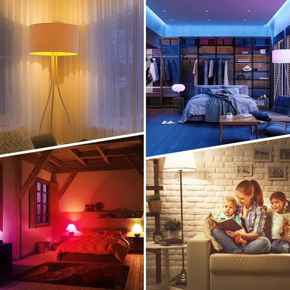 Zigbee Smart Light Bulb E27 LED RGB Lamp Work for Google Home Alexa Dimmable Timer Function smart led lamp