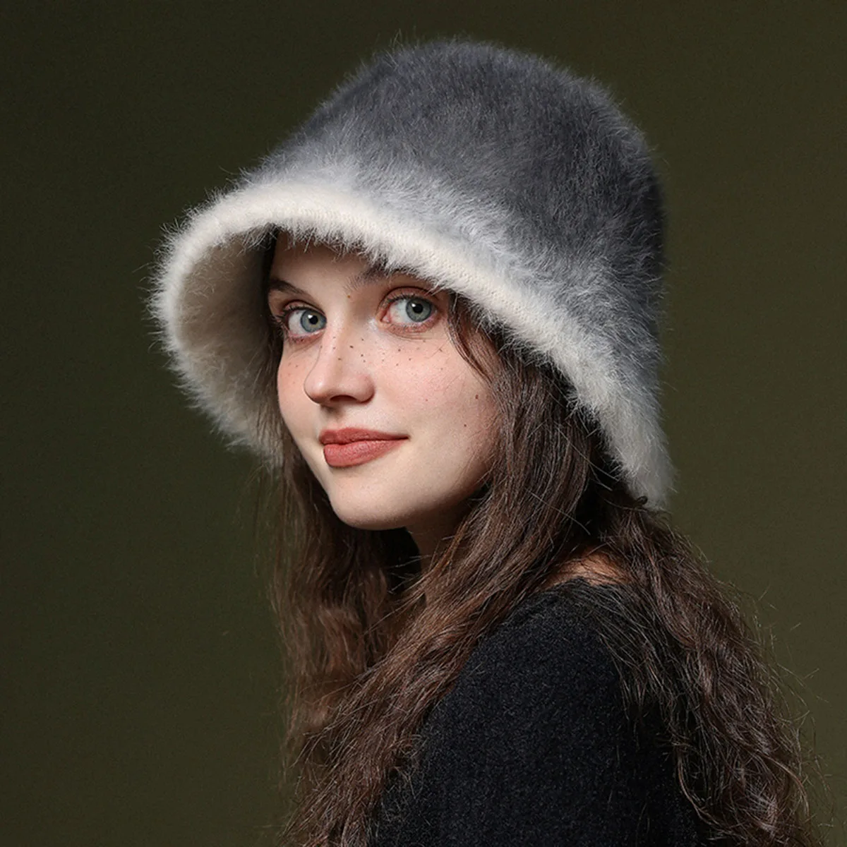Rabbit Hair Fisherman Warm for women top elegant women's hats country Hat men brand Women's felt hat_voghion.com