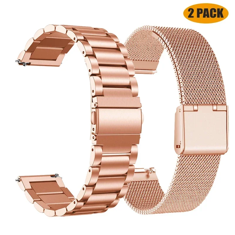 Premium 22mm Stainless Steel Metal Watch Band Bracelet