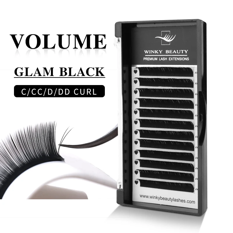 

Winky Beauty 12 Lines 0.03mm to 0.15mm Thick Faux Mink Eyelash Curl CD Fake Eyelash Extensions Silk Eye Lashes Maquiagem Cilias