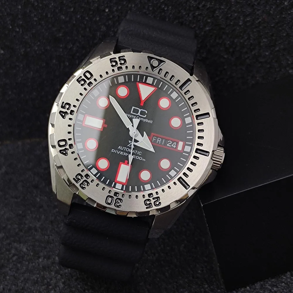SK601 케이스, 44mm, NH35 NH36 용, 남성용 시계 스틸 케이스, 무브먼트 케이스, 시계 액세서리, 스테인레스 스틸 케이스, 고무 스트랩