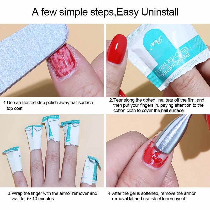 Arte Clavo 20/50/100pcs Degreaser for Nails Gel Nail Polish Remover Wraps Napkins for Manicure Cleanser UV Gel Remover Tools 5