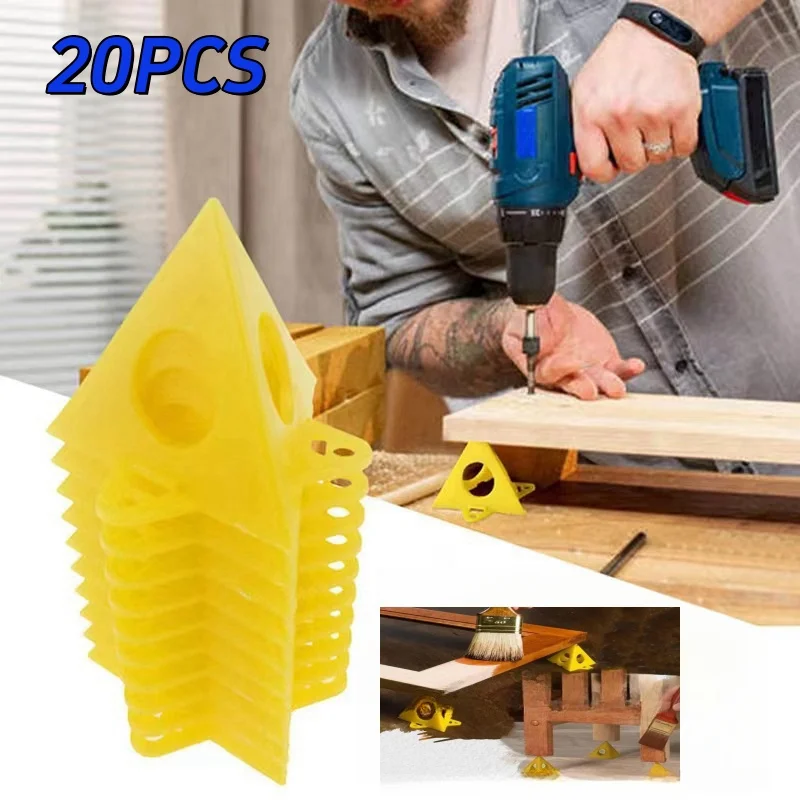 10/20 Pieces Woodworking Paint Triangular Stand Plastic Spacer Painted Wood Triangular Tripod Paint Support Frame Painting Stands