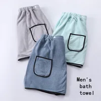 Jupe de bain pour hommes, hôtel, ménage, serviette de bain Simple en Fiber Fine réglable, taille adaptée aux hommes pesant moins de 90 KG 2