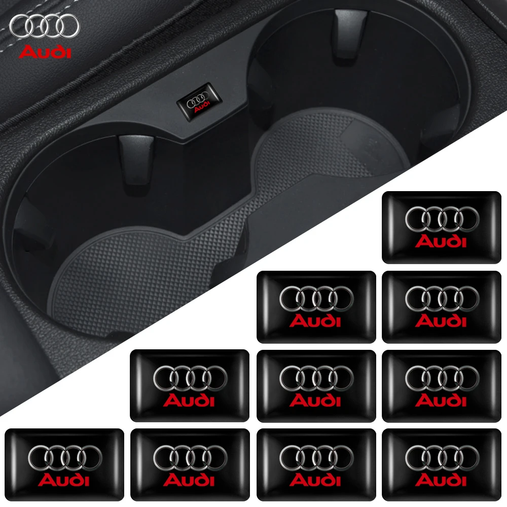 10 Pz Auto Decorazione D'Interni Adesivo Volante Cruscotto Accessori Per Audi S R A3 A4 B8 8P 8V A6 C7 A5 Q5 B7 B6 B9 Sline