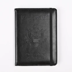 RFID - Blocking Leather Passport Holder: Secure & Stylish Travel Wallet (Black)