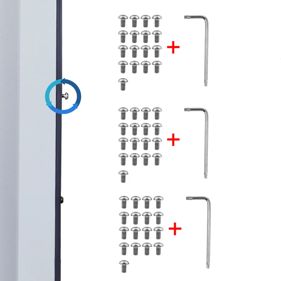 10 Set 17 Pezzi Viti Coperchio Batteria Inferiore In Acciaio Inossidabile Metallo Per Xiaomi M365 Pro Scooter Elettrico Parti Riparate Con Strumenti