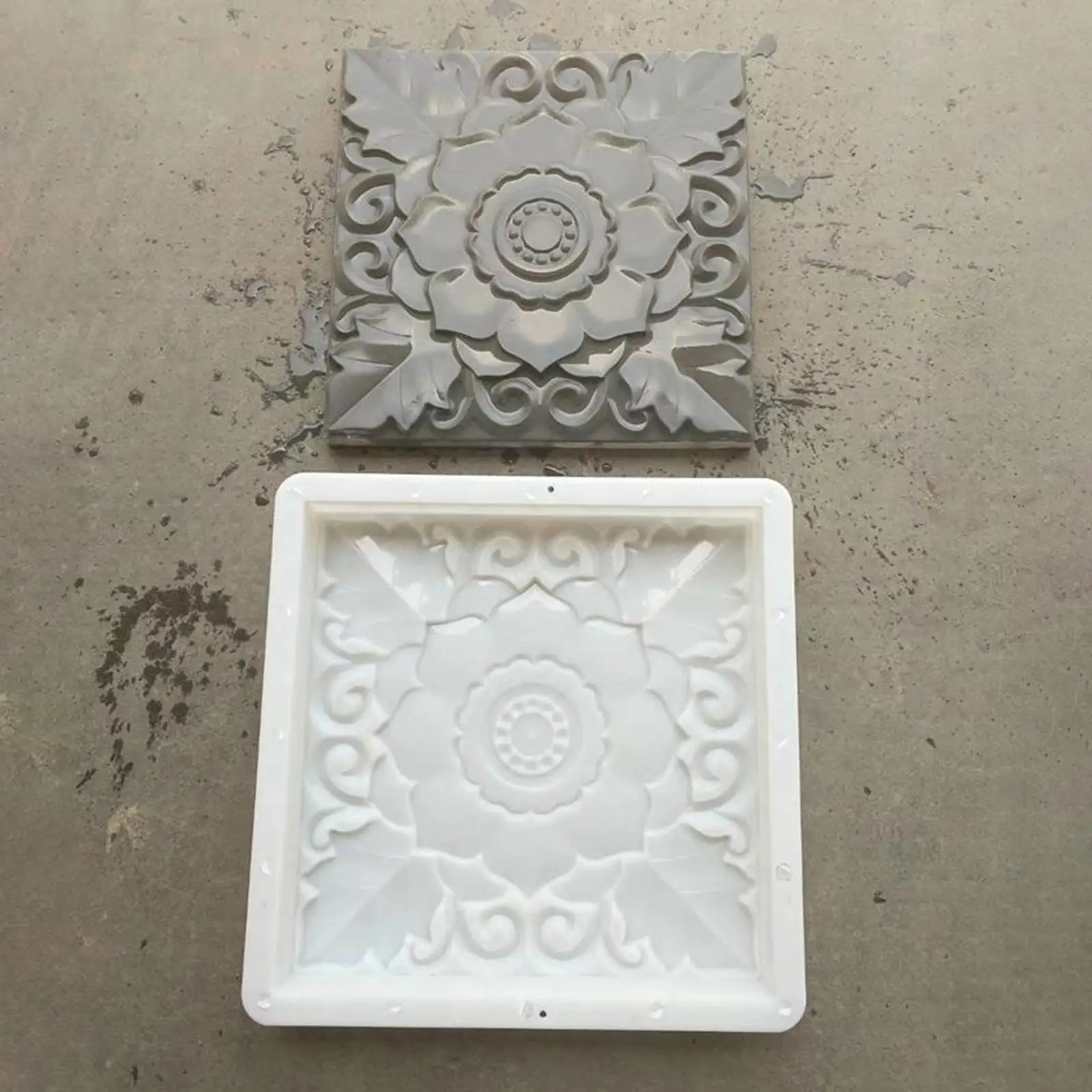 Square Shape , Reusable Concrete Cement Stepping for DIY Manual Garden, Backyard, Patios Decor