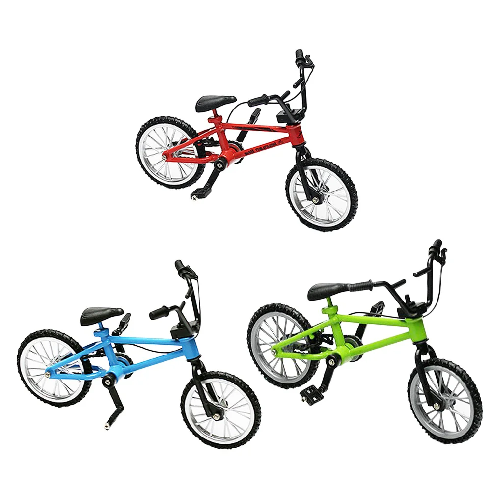 

8 Pcs Decorate Crafts Figurine Desktop Decoration Alloy Miniatures Bike Model Ornaments