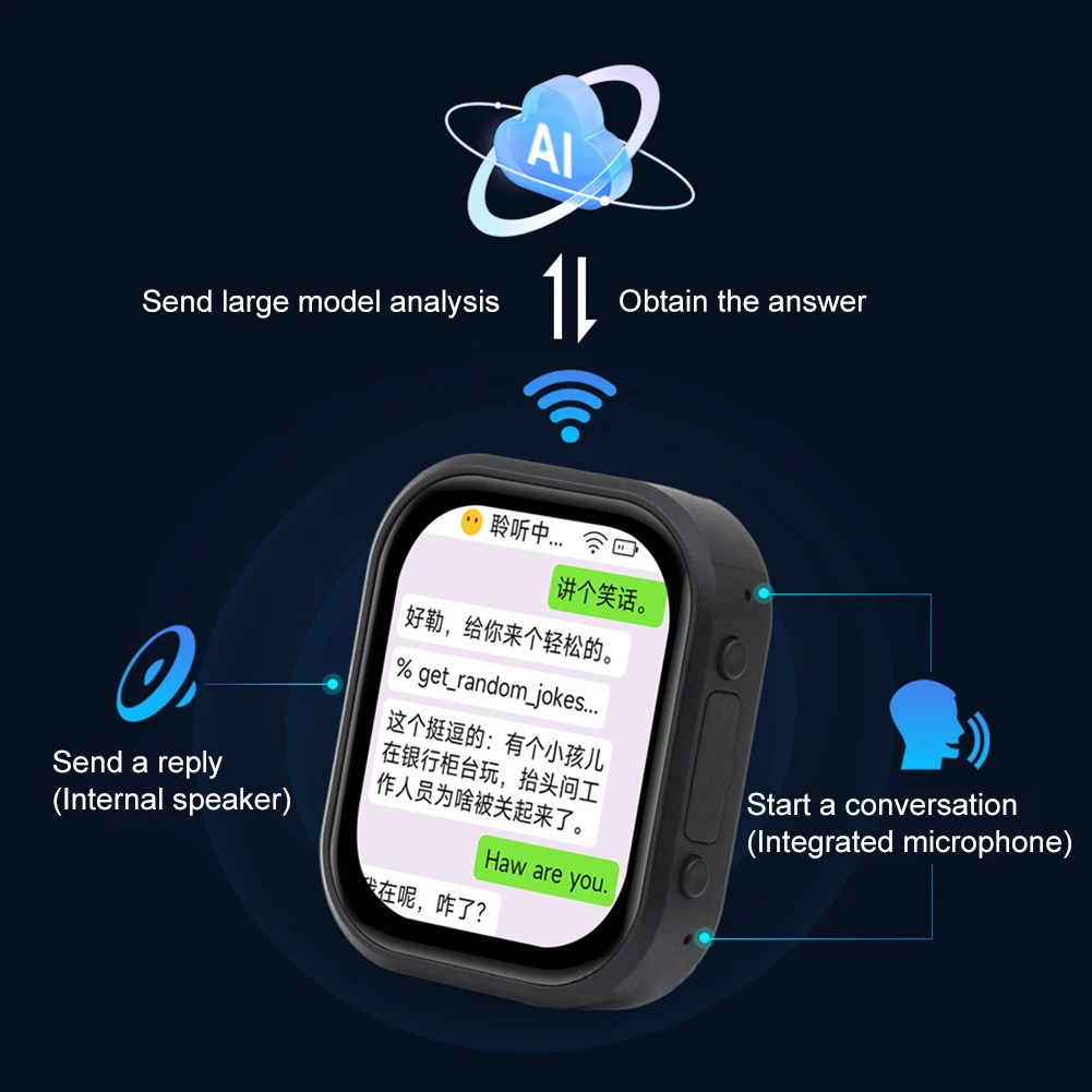 S3 2.06인치 AMOLED 디스플레이 개발 보드는 ESP-IDF Arduino용 탈착식 스트랩으로 오프라인 음성 인식을 지원합니다.