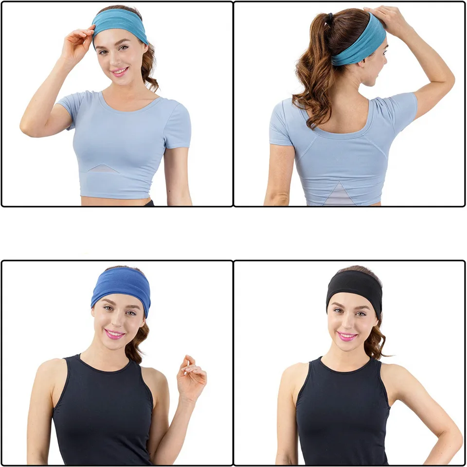 Diadema Ancha Deportiva Absorbente - Para Hombre Y Mujer, Ideal Para Correr, Gimnasio Y Entrenamiento - Elástica Y Transpirable