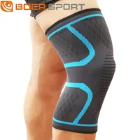 Genouillères de sport tricotées, basket-ball de course, cyclisme fitness, genouillères antidérapantes en nylon respirant pour hommes et femmes 2