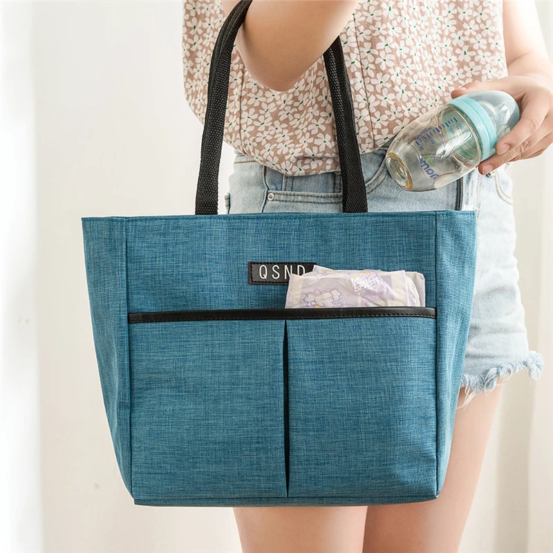 2024 New Insulation Thermal Bag for Lunch Waterproof Portable Picnic Food Bento Storage Pouch Tote Shopper Handbags Mommy Bags