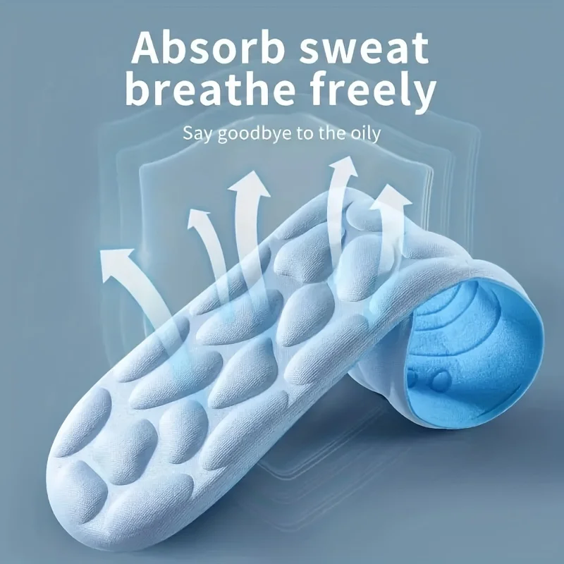 Shoe Insoles Massage Memory Foam Insoles For Shoes Sole Breathable Cushion Sport Insoles For Feet Orthopedic Running Care Pads 1pair