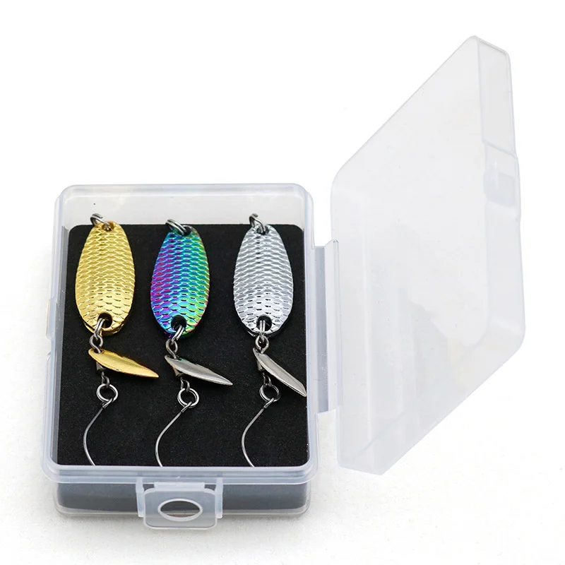 

Искусственная кожа Рыбалка микро лошадь рот с вращающимися блестками Luya модифицированные рыболовные товары бионика приманка поток металла