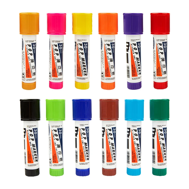 BAOKE POP-30mm Refillable POP Marker Waterproof Quick-dry Marker 5