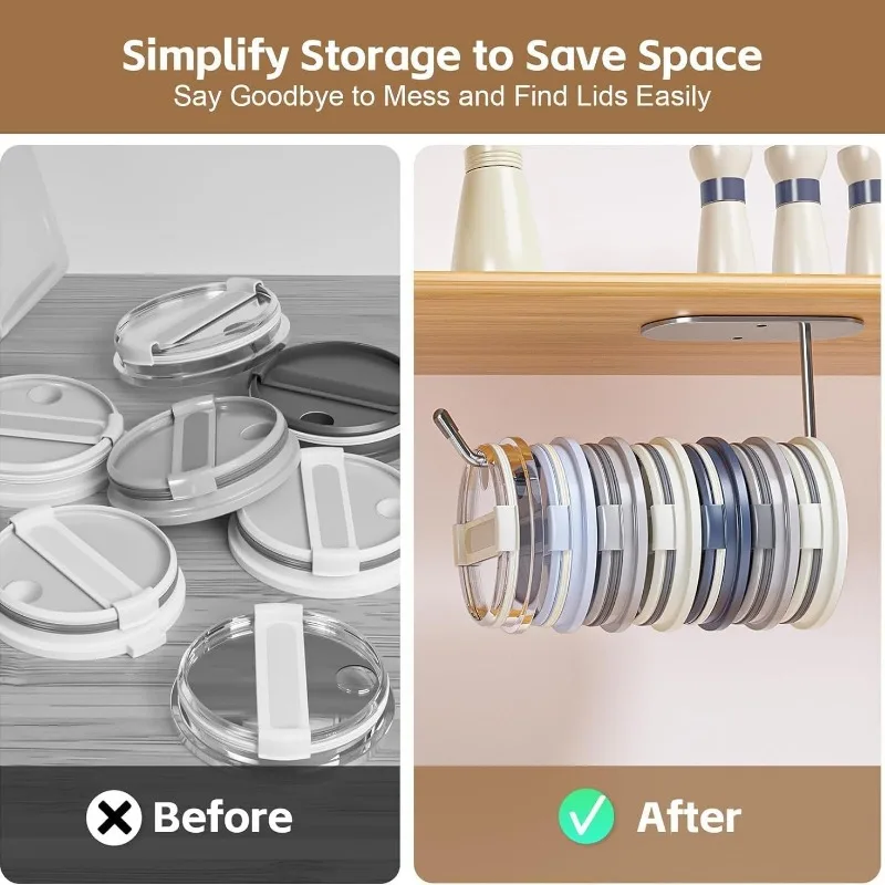 Non Punching Stainless Steel Hanging Rack Kitchen American Style Cabinet Cup Cover Storage