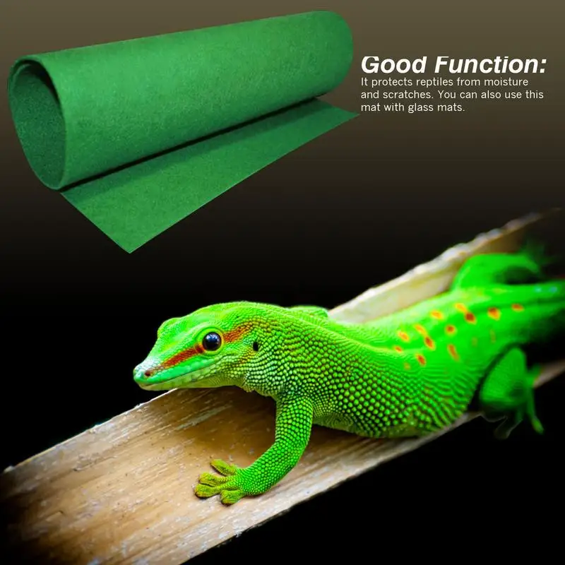 Reptile Carpet Turtle Basking Platform Terrarium Bedding Substrate Liner Water Absorption For Geckos Snake