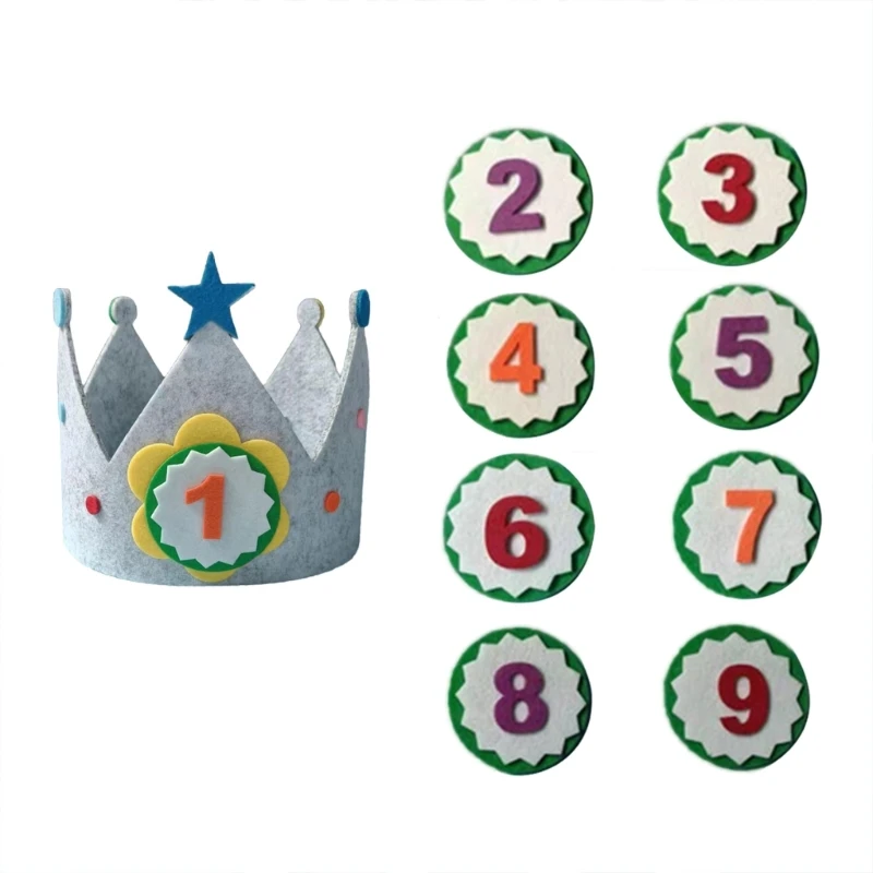 HUYU Festival Crown Hat Birthday Party Hat for Kids Adjust Party Hat Universal Party Hat Newborn Shower Celebration Hat