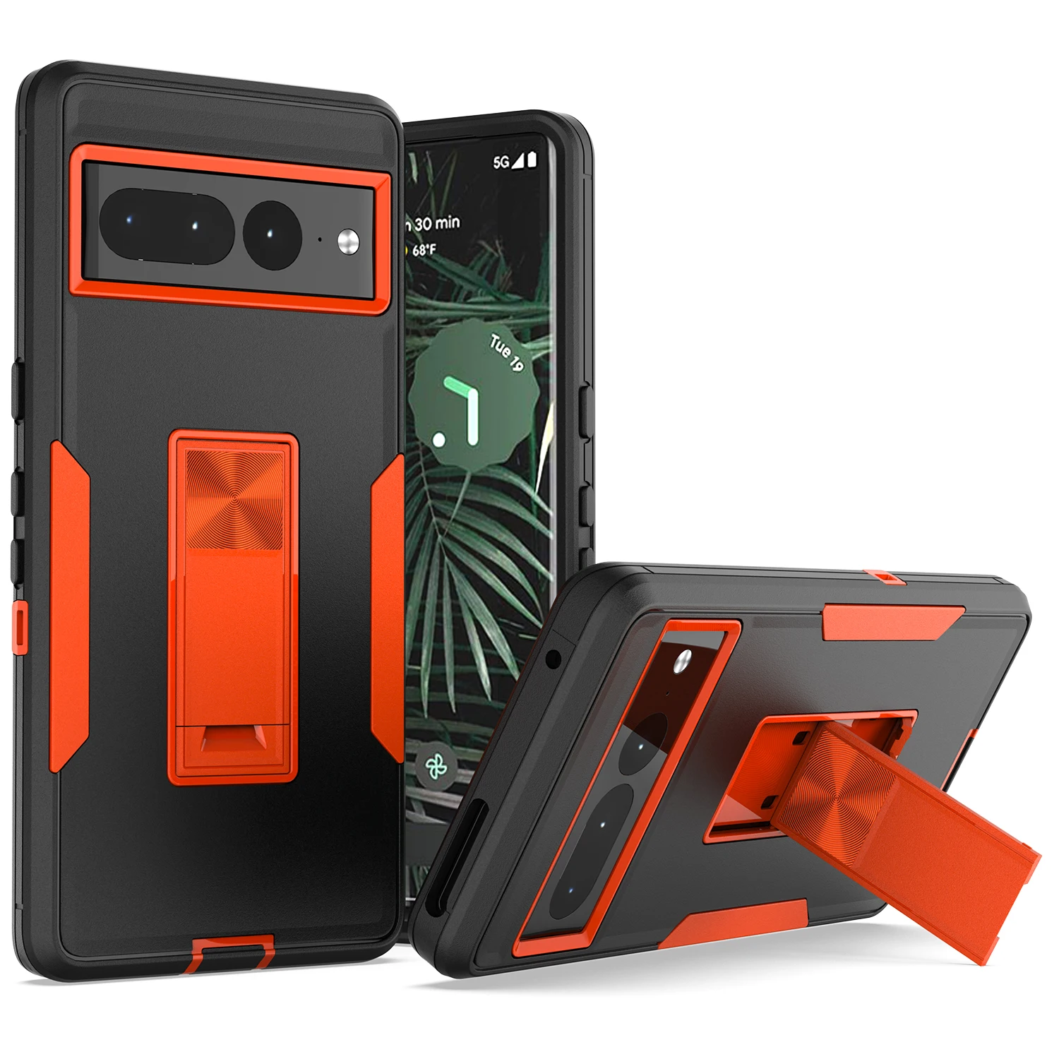 Per Google Pixel 7 Pro Case Hard Hybrid Pc + Silicone Con Supporto Custodia Protettiva Per Cover Posteriore Per Google Pixel 7 7Pro Pixel7 Shell