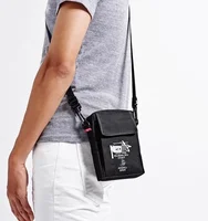 Hip Hop Canvas Crossbody Bag Ins Style Men's Women's Single Shoulder Bag Small Size Waist For Dancing 1