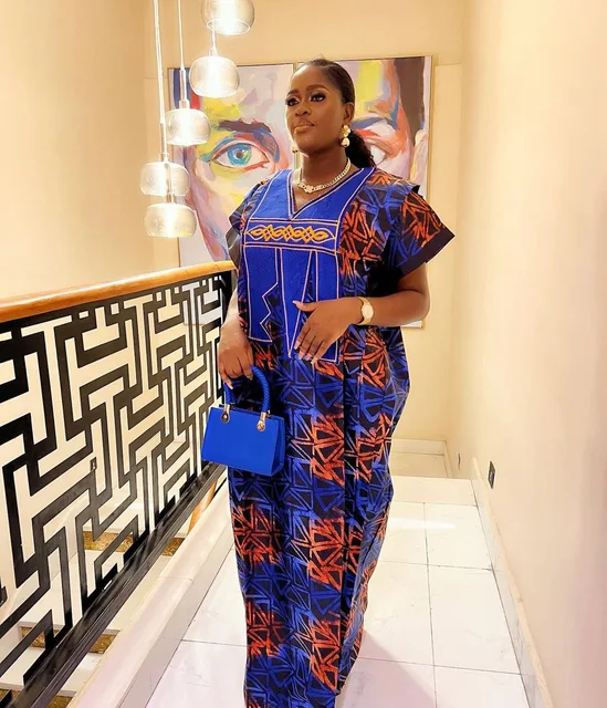 Amina Embroidered Boubou Dress