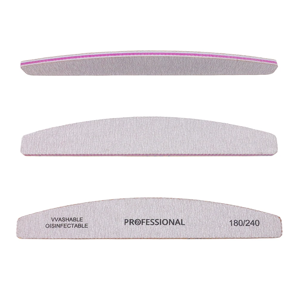 5/10Pcs Banana Nail Files Set 180/240 Grit Sandpaper Sanding Nails Buffer File Professional Supply Manicure Accessories And Tool Best Sellers In Beauty & Health