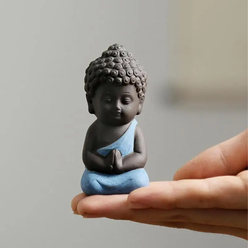 Lot De 3 Mini Bouddha En Céramique PREMIUM - Figurine