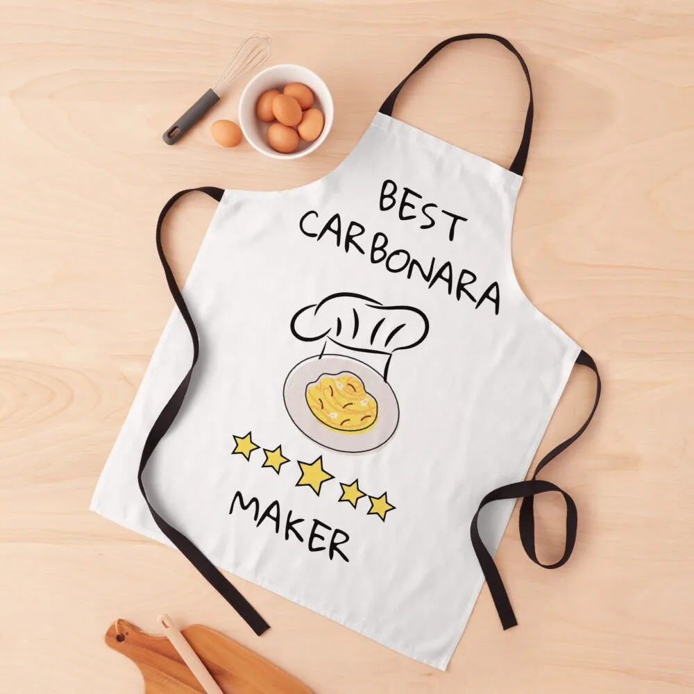 Best Carbonara Maker Gifts For Chefs and Pasta Lovers Apron Customizable Apron Woman Kitchen Things And For Home Bib For Kitchen