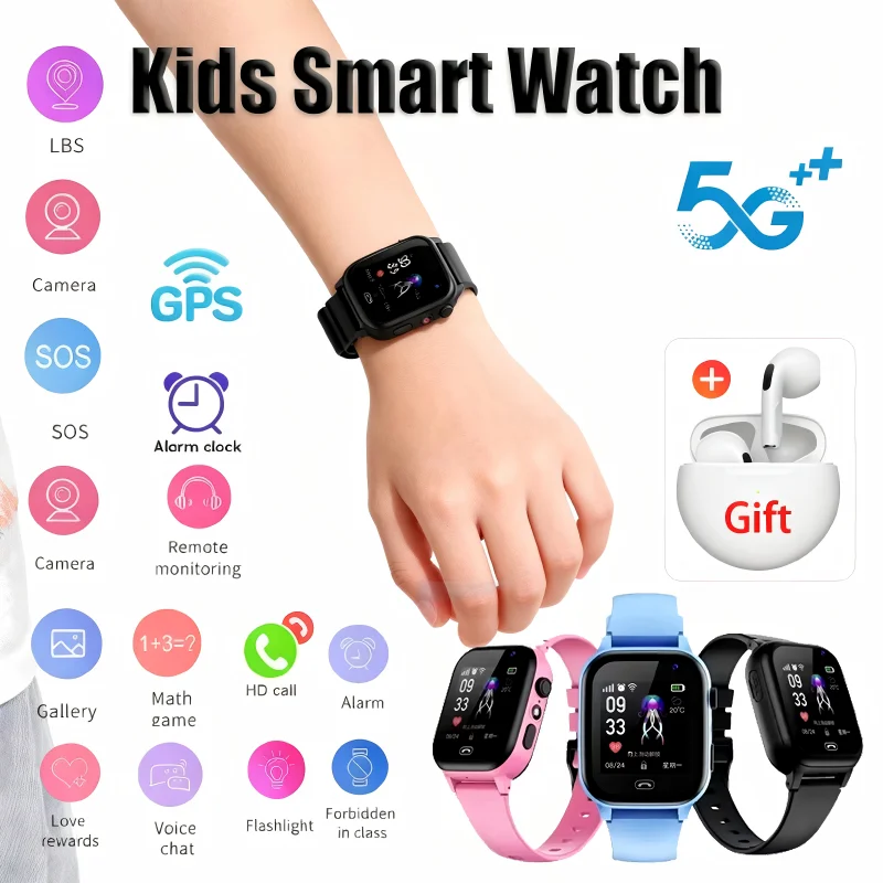 Kids Smartwatch with 4G, GPS, Video Calling & Waterproof Camera Features