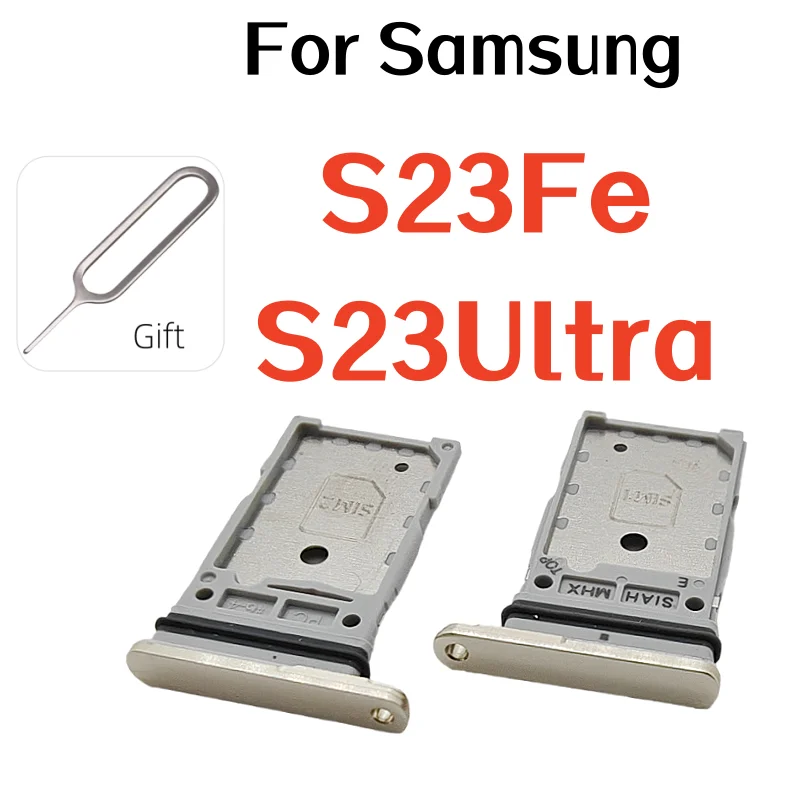Dual Slot SIM Card Tray Holder Replacement for Samsung Galaxy S23 Series