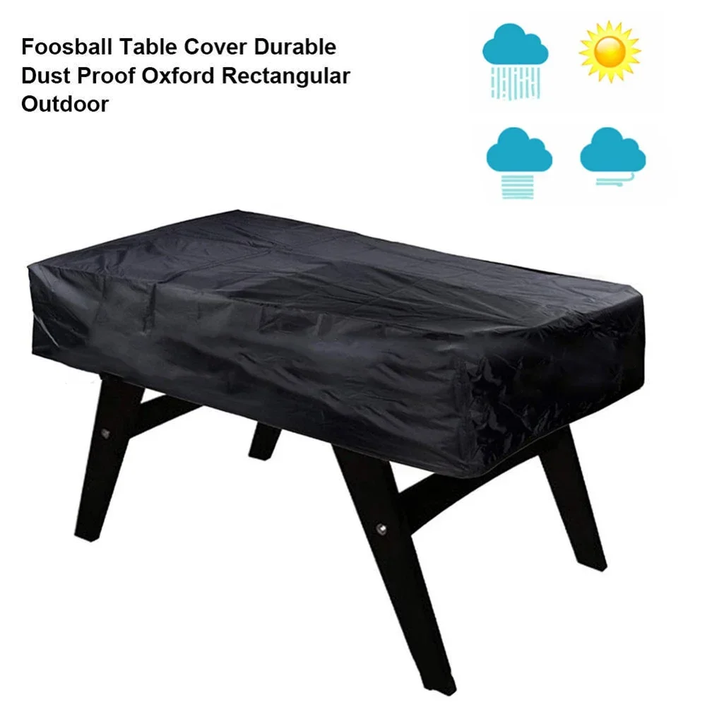 1pc Football Table Cover Waterproof Oxford Cloth Dustproof Game Pool Cover 163x115x48cm For Outdoor/Indoor Games Accessories table football game tabletop soccer game