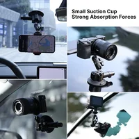 Ulanzi Car Phone Action Camera Holder Hand Pump Suction Cup 360° Adjustable 1/4" 3/8" For GoPro Insta360 DJI Action Smart Phone 2