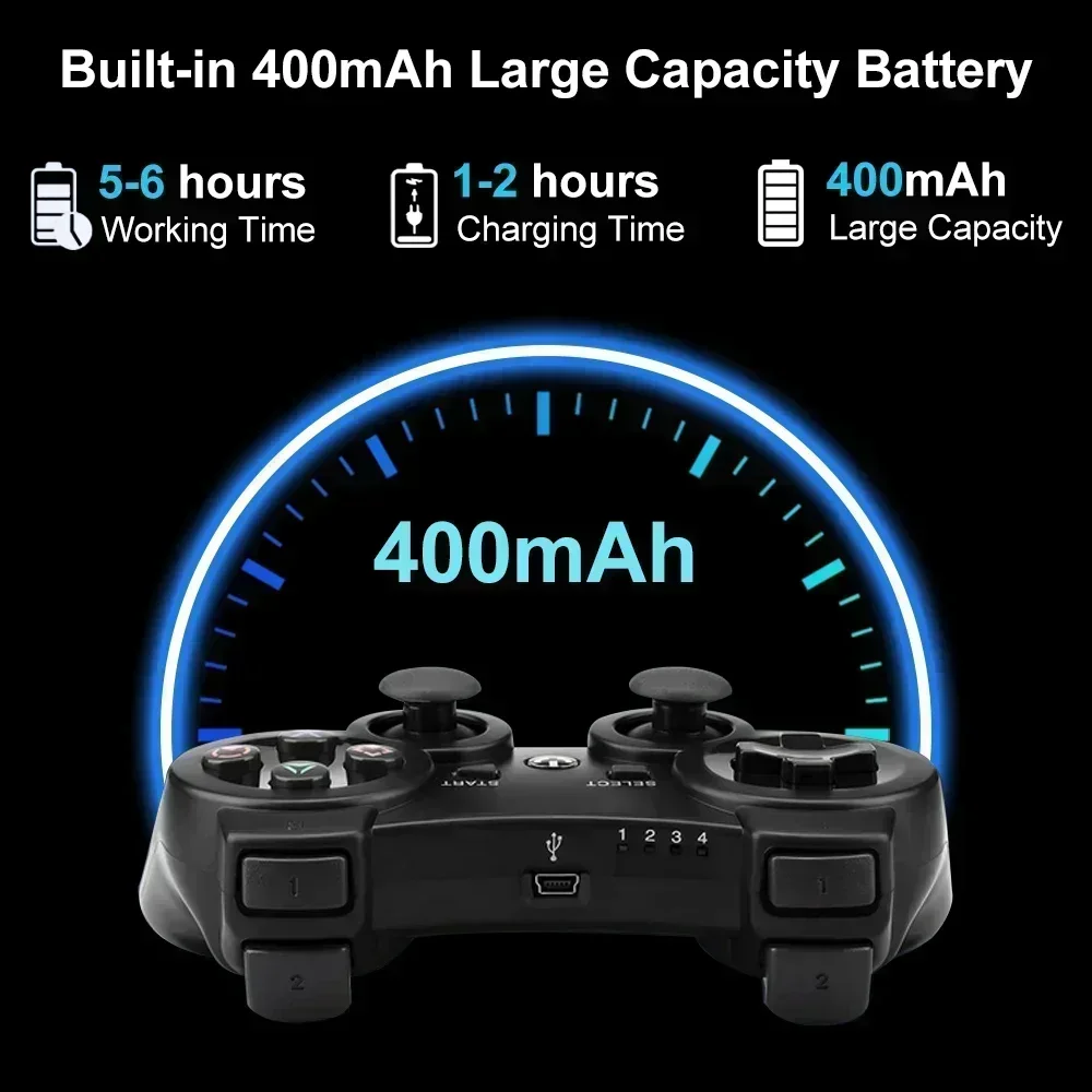 Bluetooth Wireless Gamepad for SONY PS3 Controller Play Station 3 Joystick Console for PS3 Controle PC