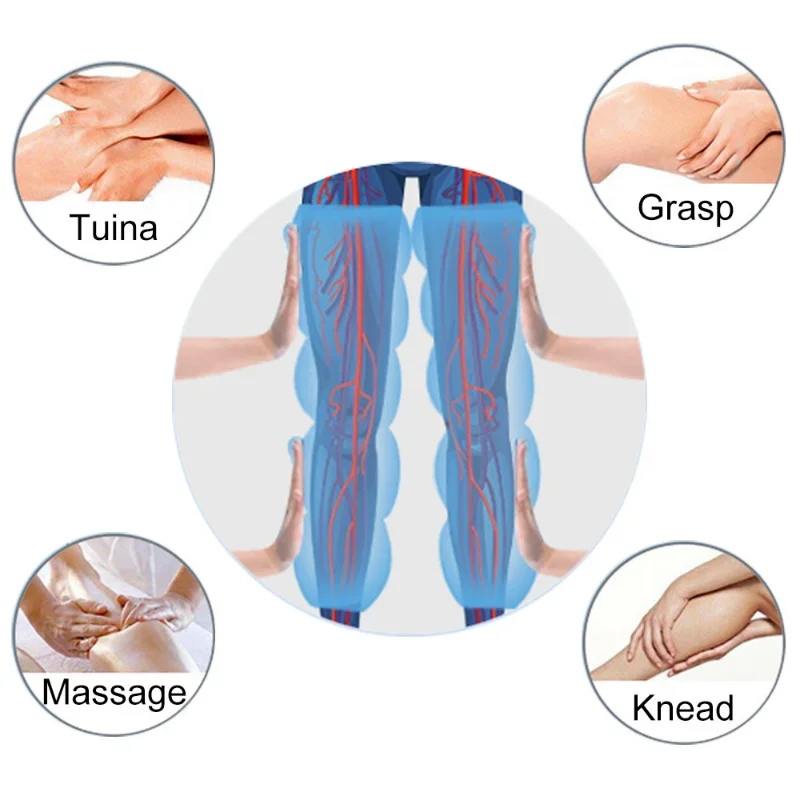 4/6/8 Cavity Electric Air Compression Arm Leg Massager Physiotherapy Promote Blood Circulation Lymphatic Drainage Body Massage