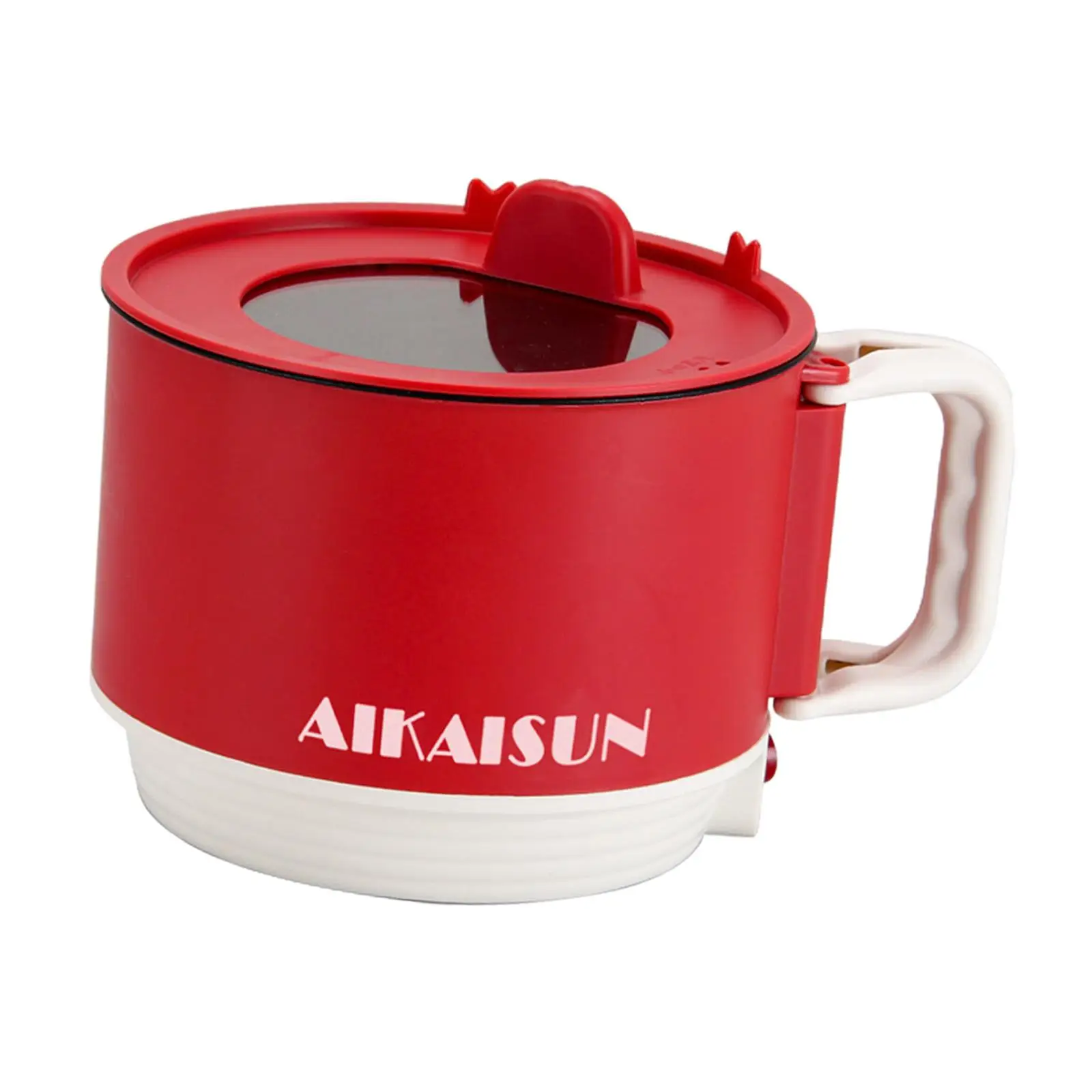 Electric Cooking Pot Household Portable 1.5L Frying Pan Noodles Cooker Ramen Cooker for Ramen Oatmeal Egg Porridge Cooking 4