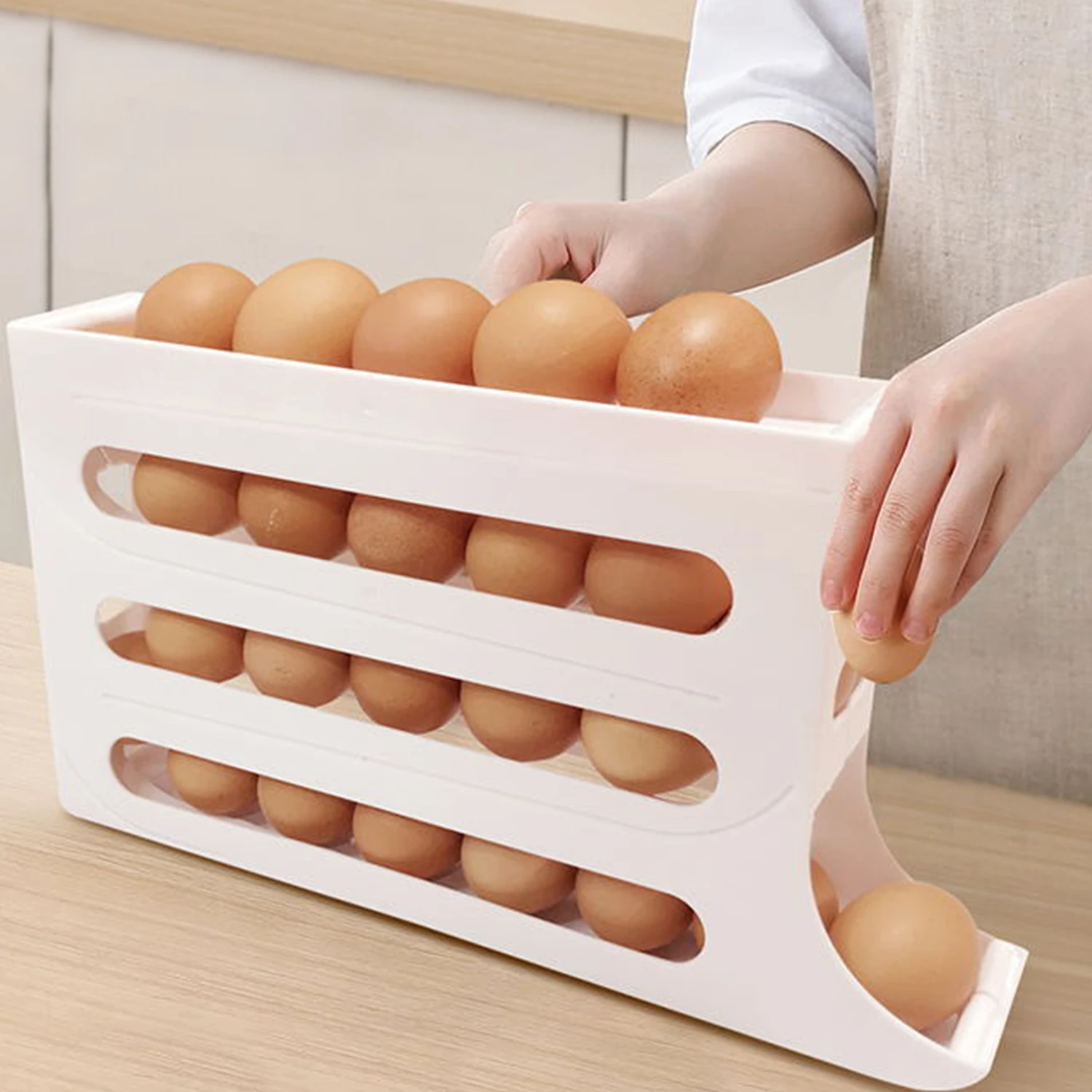 

Четырёхслойный держатель для яиц с автоматической Прокруткой